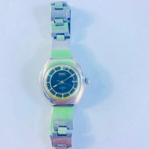 Vintage Nacime Stainless Steel Wristwatch – Blue Dial