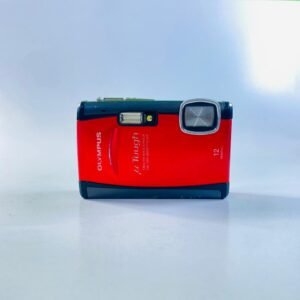 Vintage Olympus Compact Digital Camera – Red & Black Finish