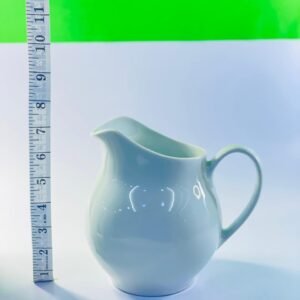 Vintage White Ceramic Creamer Jug / Small Pitcher – Minimalist Design