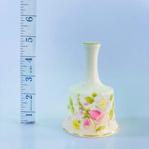 Vintage Palissy Floral Porcelain Bell – Hand Decorated, England