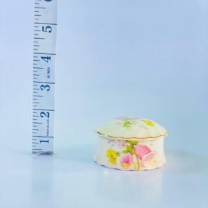 Vintage Palissy Worcester Floral Lidded Trinket Box – England