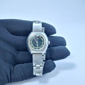 Vintage Seiko Automatic High-Beat 2205-0340 Womens Stainless Steel Watch Date