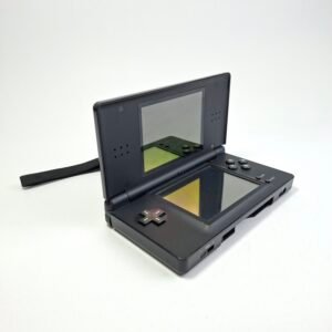 Nintendo DS Lite Onyx Black Handheld System Dual Screen USG-001 Strap Attached